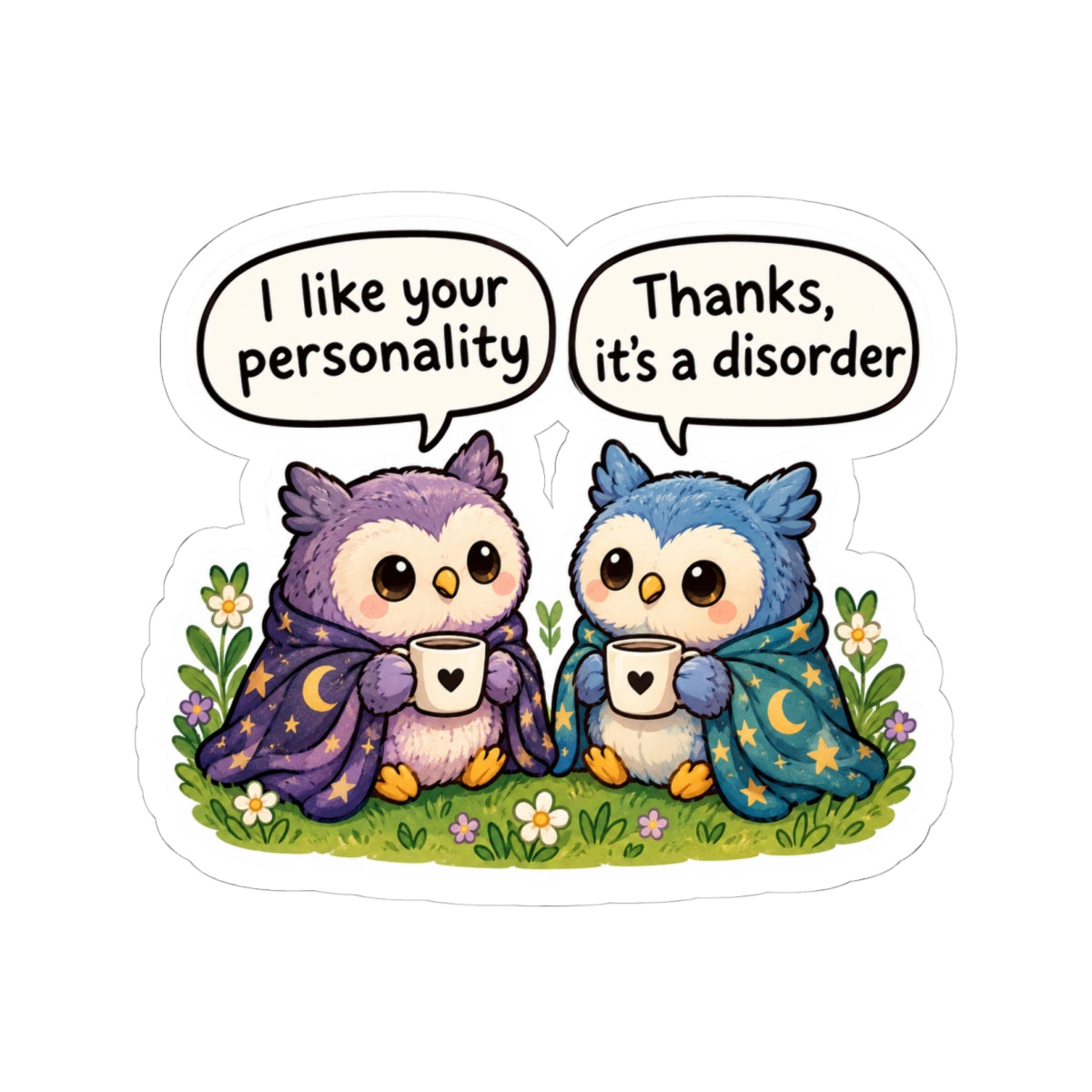 “I like your personality. Thanks, it’s a disorder “ sticker