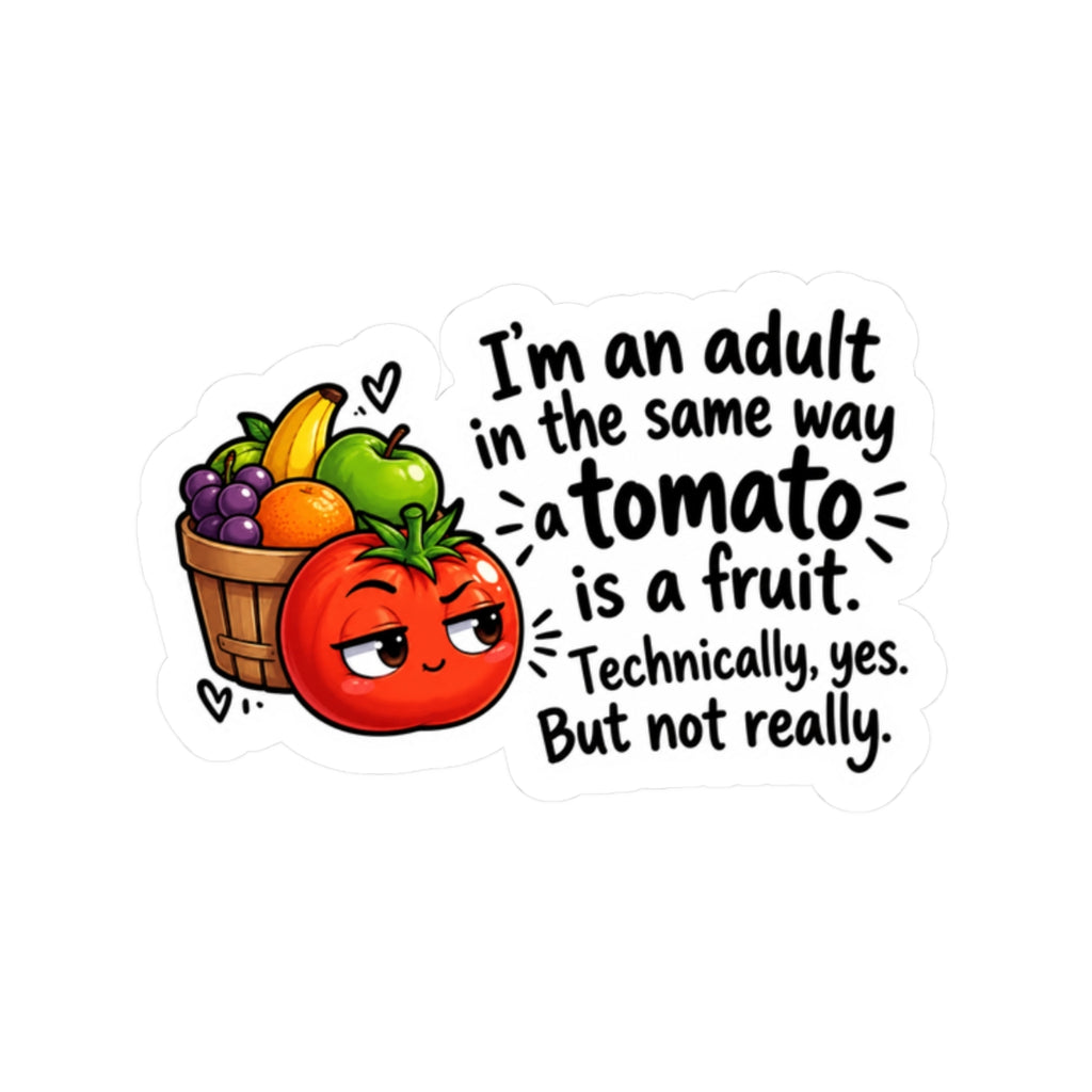 Am I an adult? Kiss-Cut Stickers