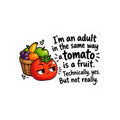 Am I an adult? Kiss-Cut Stickers