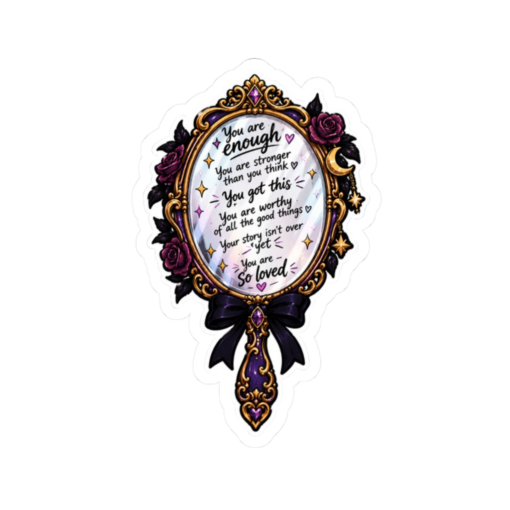 Mirror affirmations Kiss-Cut Stickers