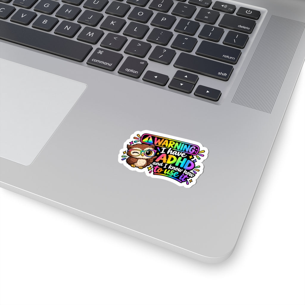 Warning Kiss-Cut Stickers