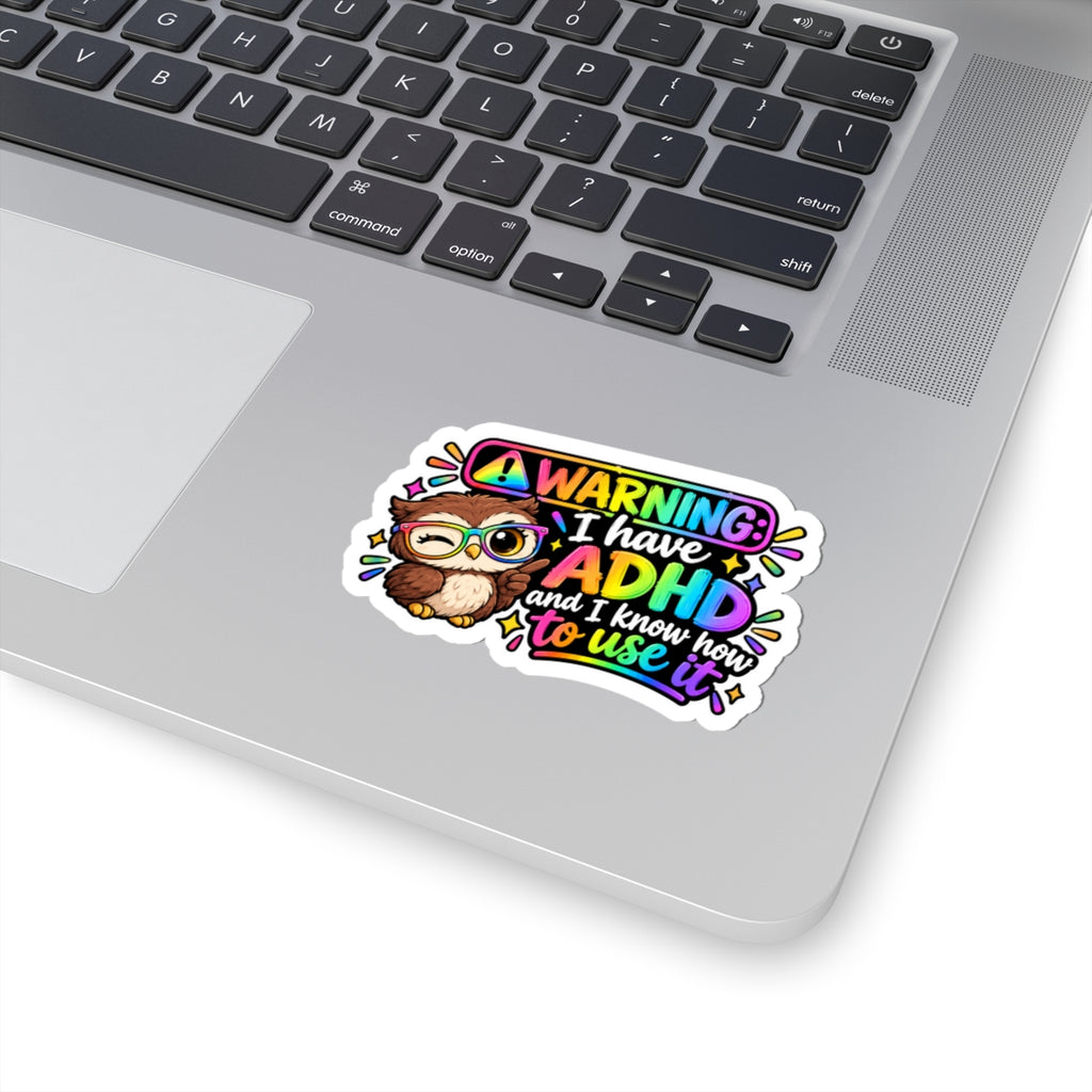 Warning Kiss-Cut Stickers