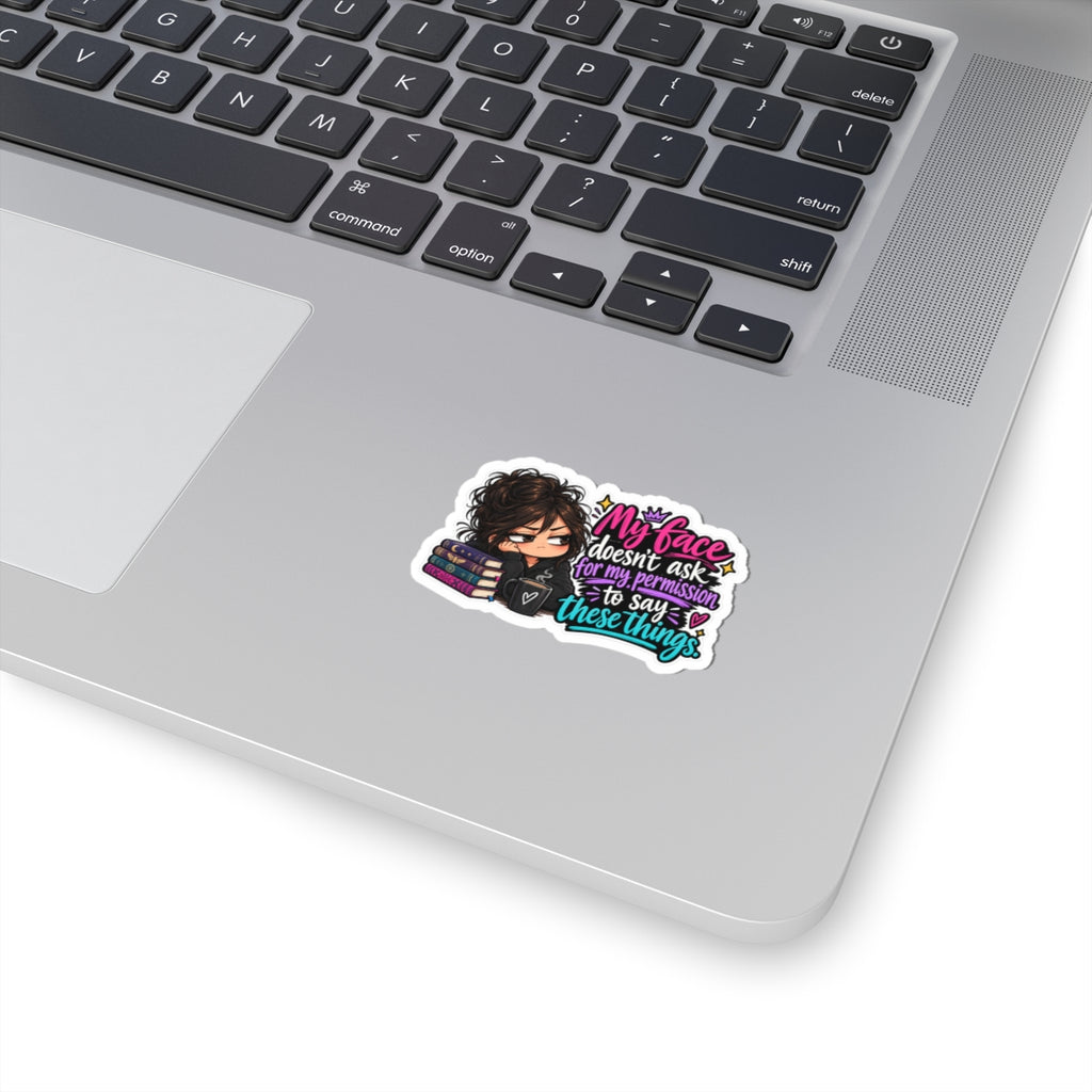 My face Kiss-Cut Stickers