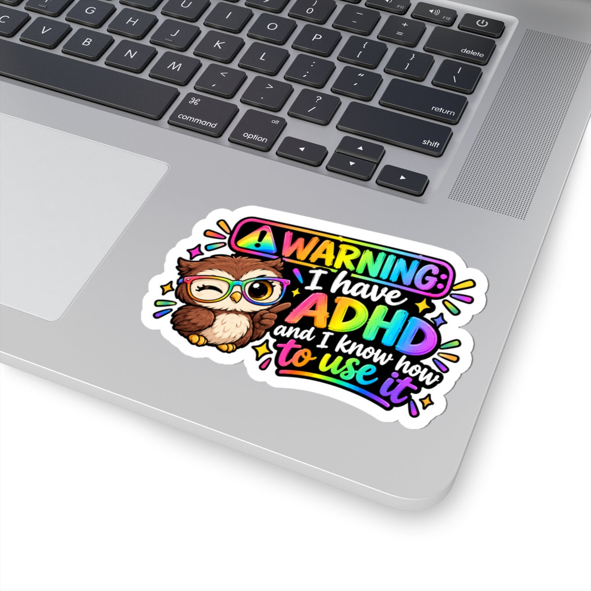 Warning Kiss-Cut Stickers