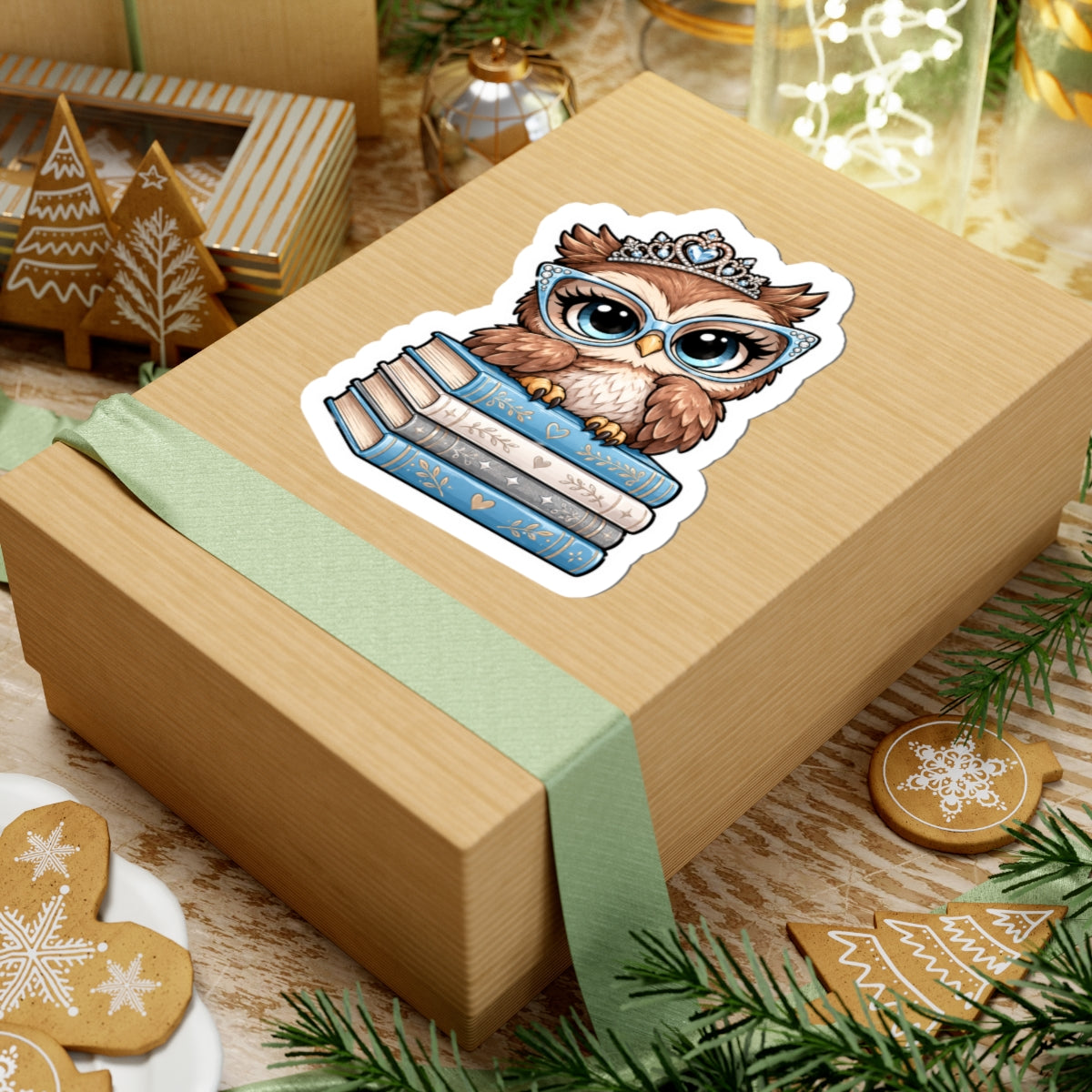 Diva Owl Kiss-Cut Stickers