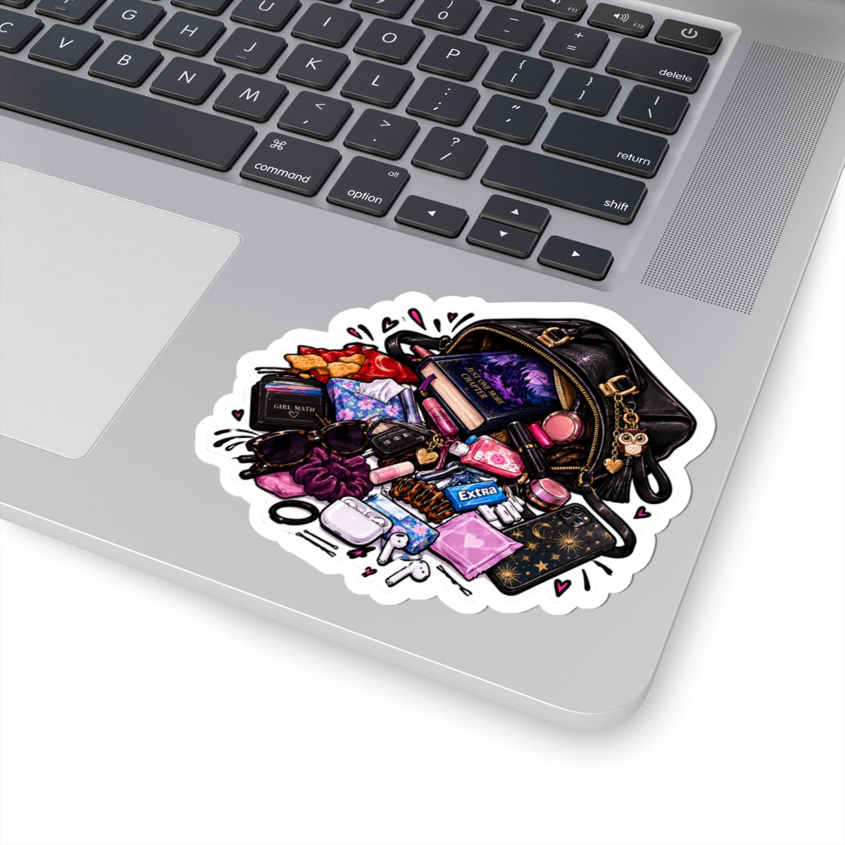 Just the necessities Kiss-Cut Stickers