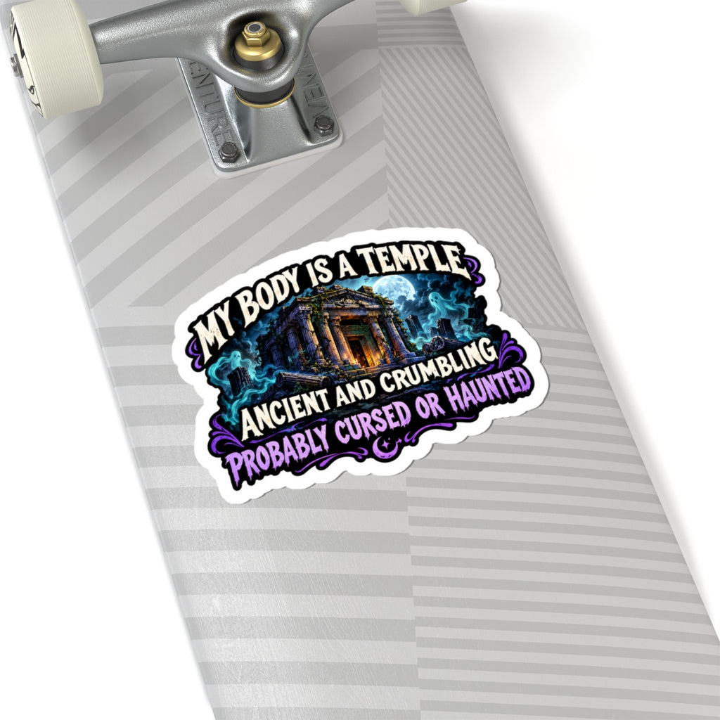 My body is a temple Kiss-Cut Sticker