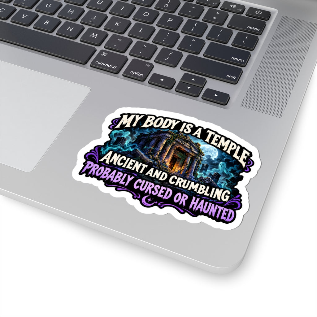 My body is a temple Kiss-Cut Sticker