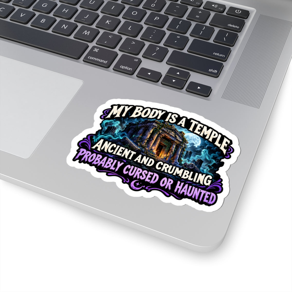 My body is a temple Kiss-Cut Sticker