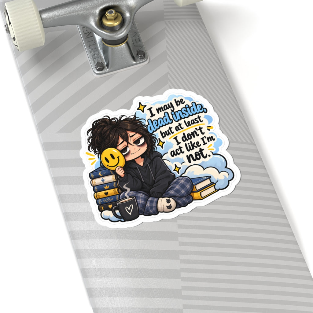 Dead inside Kiss-Cut Stickers