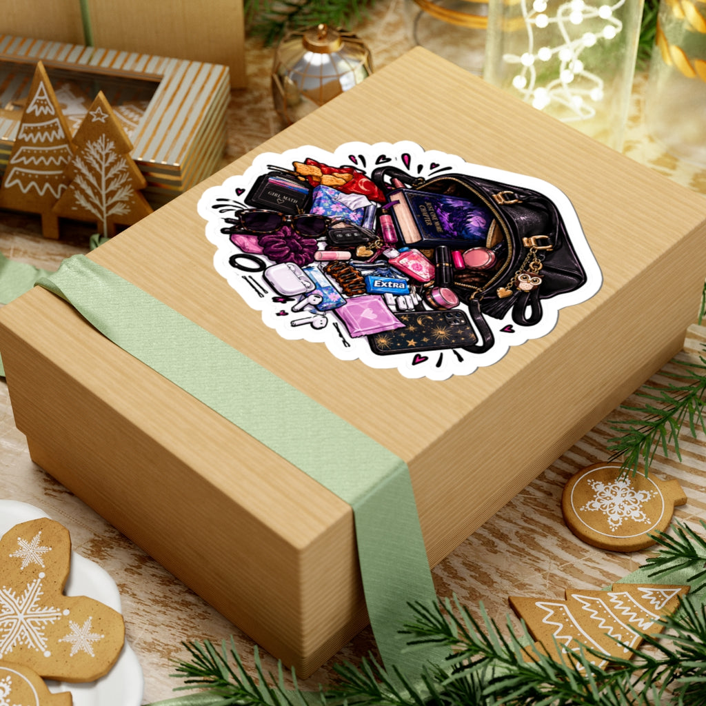 Just the necessities Kiss-Cut Stickers