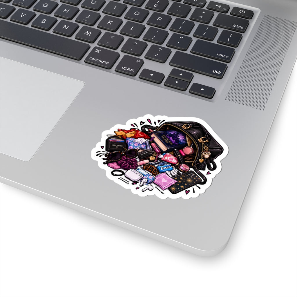 Just the necessities Kiss-Cut Stickers