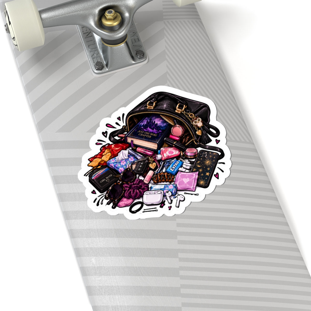 Just the necessities Kiss-Cut Stickers