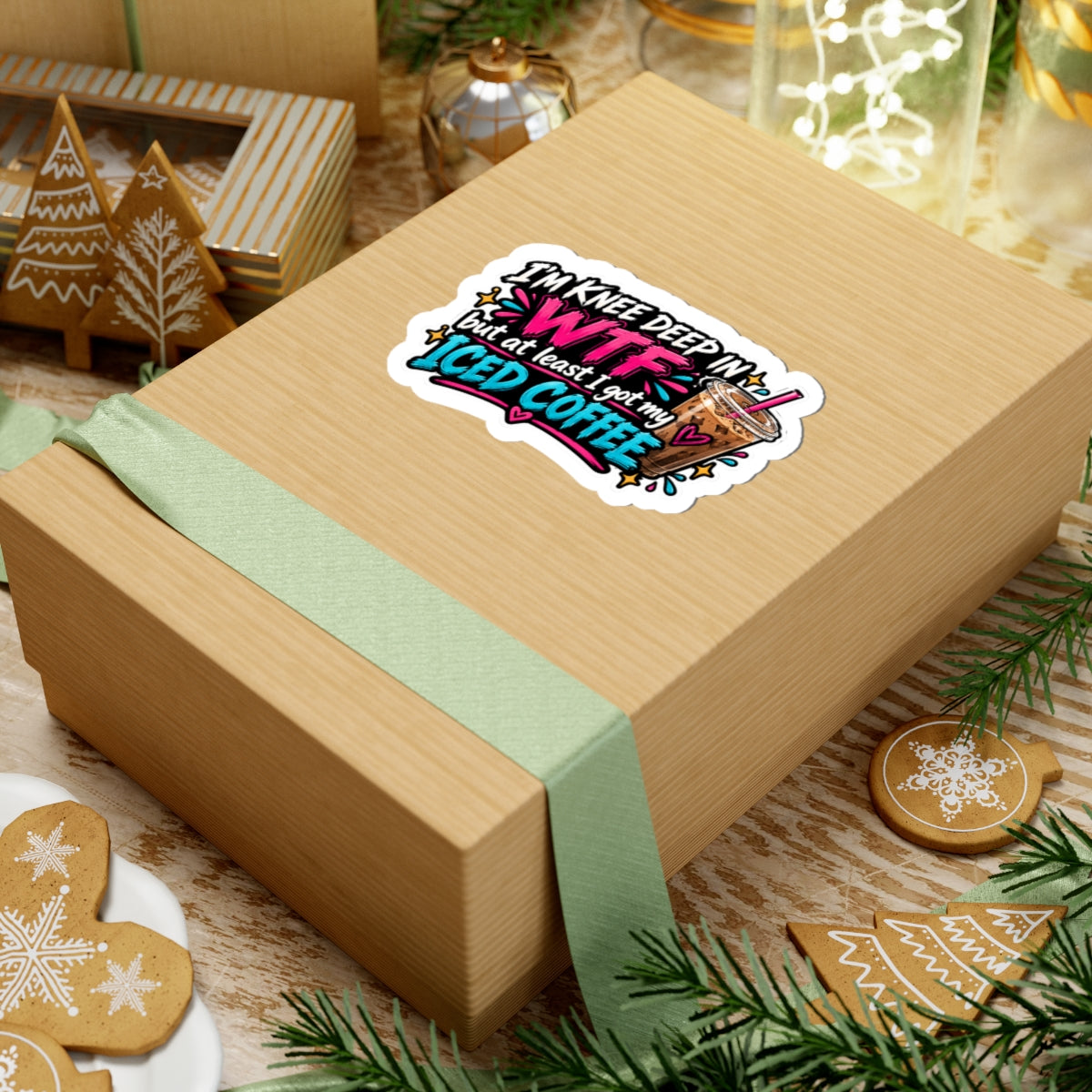 Knee deep Kiss-Cut Stickers