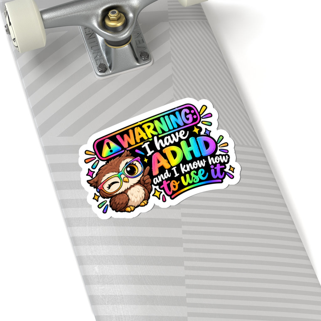 Warning Kiss-Cut Stickers