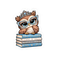 Diva Owl Kiss-Cut Stickers