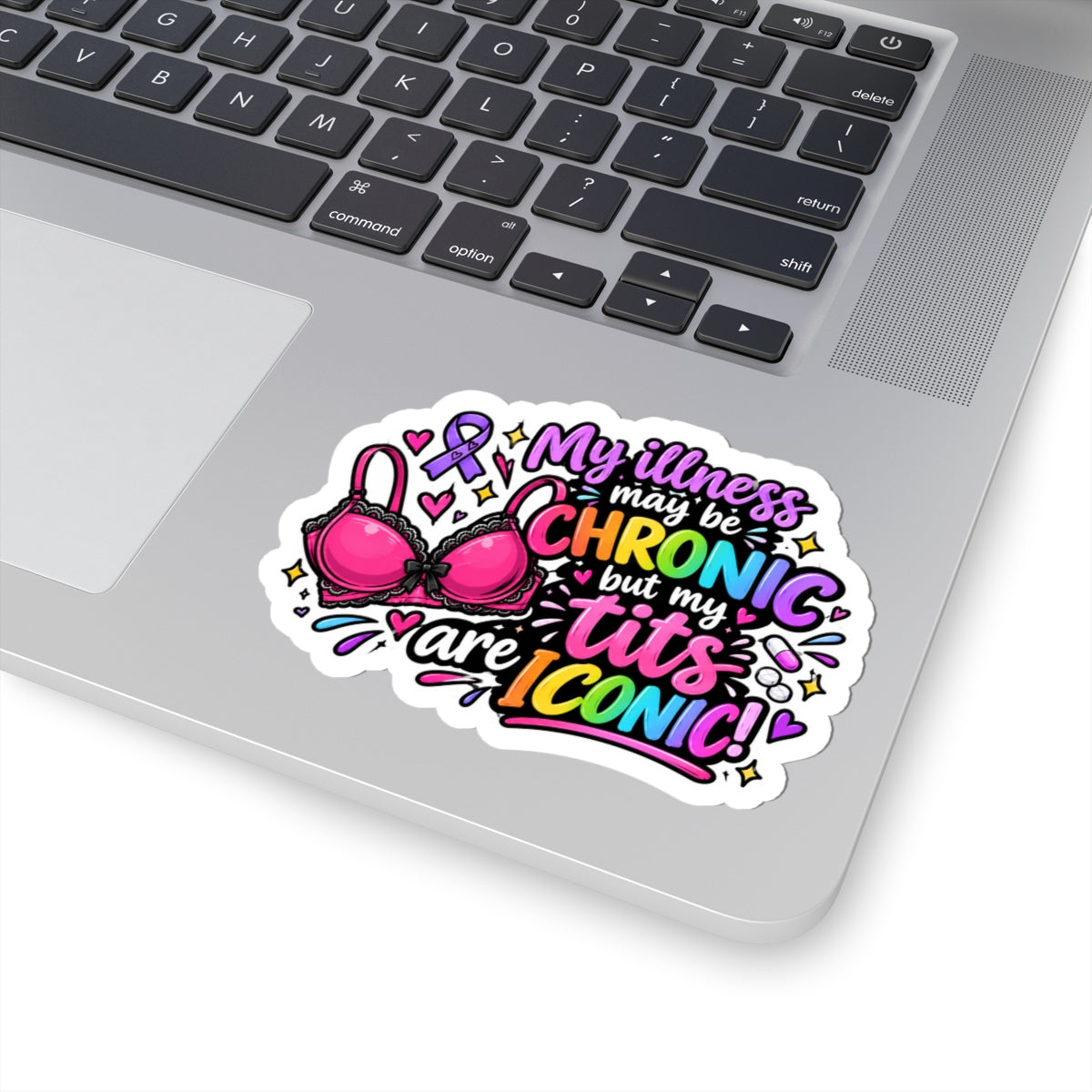 My tits are iconic Kiss-Cut Sticker