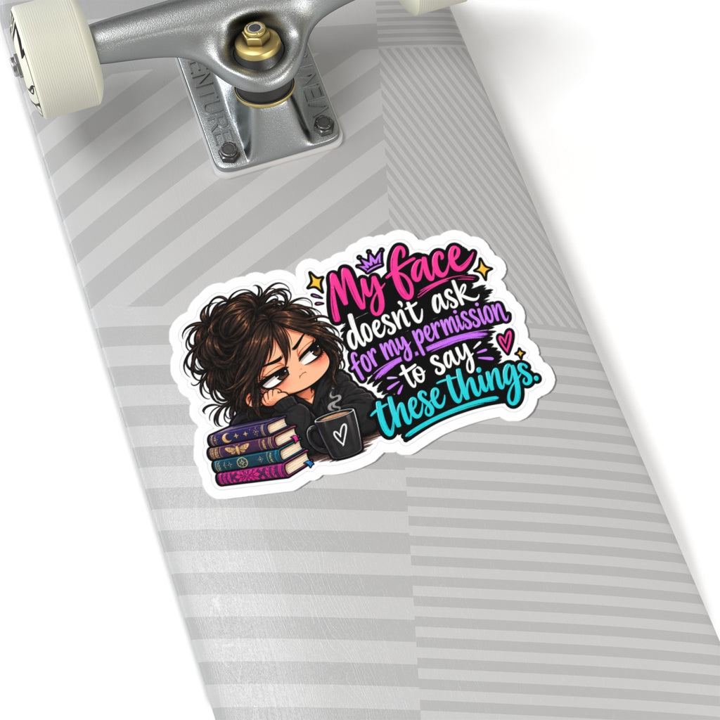 My face Kiss-Cut Stickers