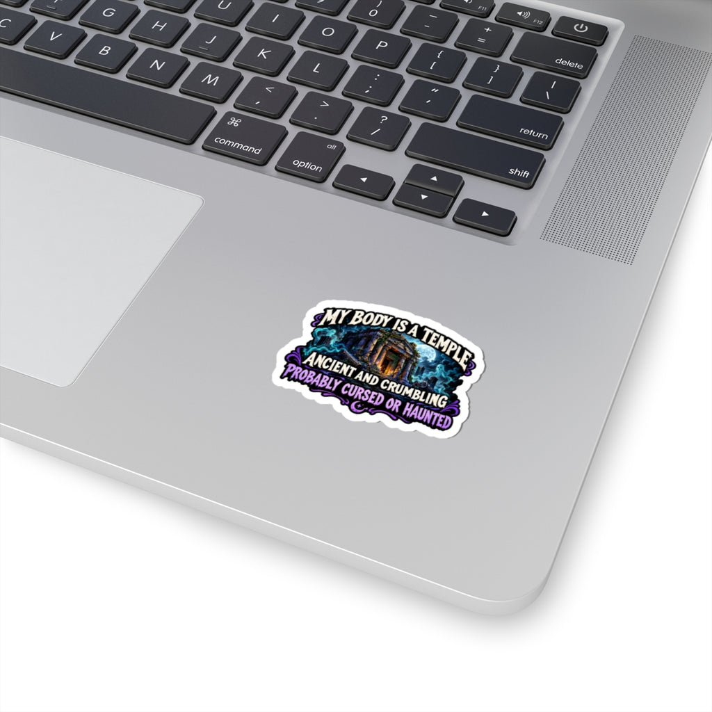 My body is a temple Kiss-Cut Sticker