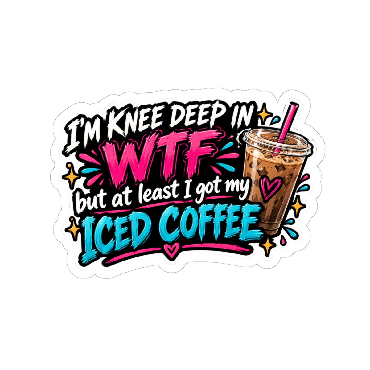 Knee deep Kiss-Cut Stickers