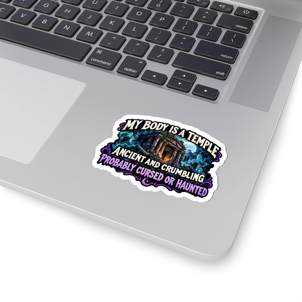 My body is a temple Kiss-Cut Sticker