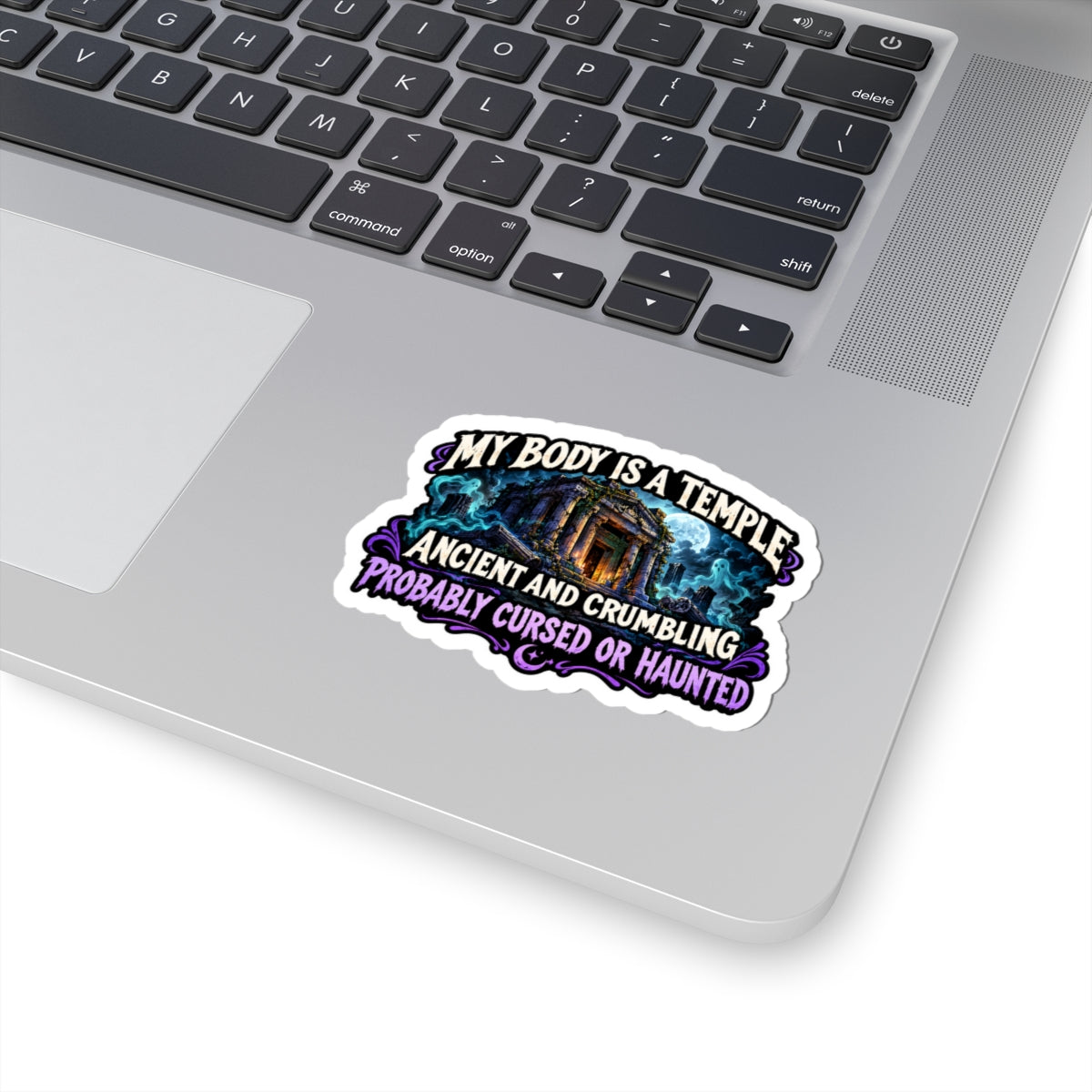 My body is a temple Kiss-Cut Sticker