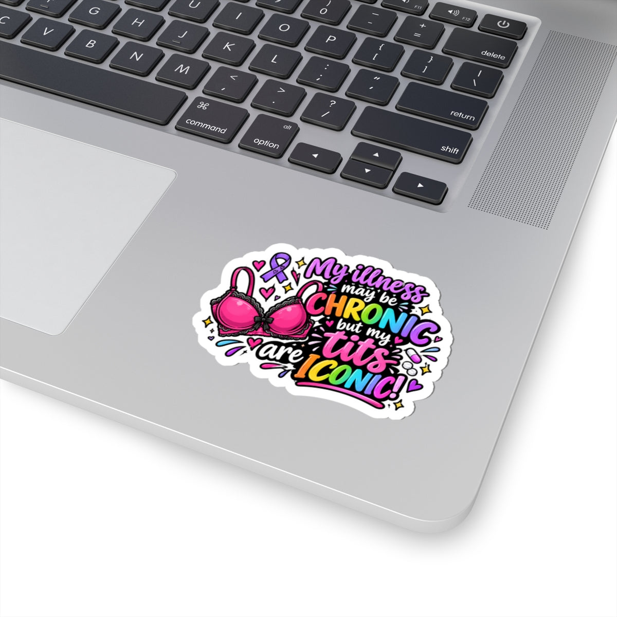 My tits are iconic Kiss-Cut Sticker