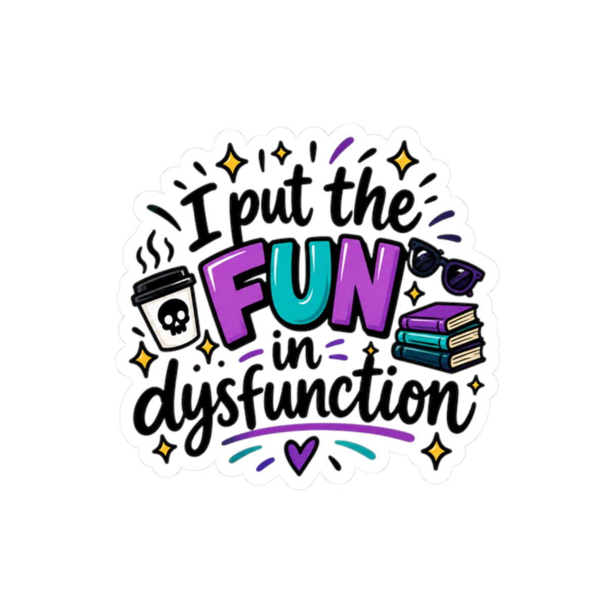 I put the fun Kiss-Cut Stickers