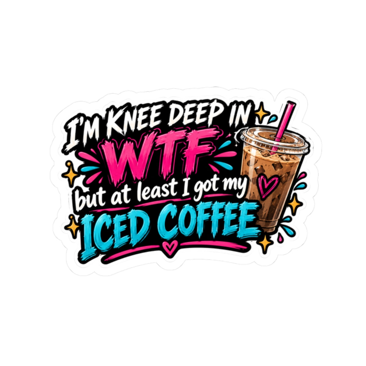 Knee deep Kiss-Cut Stickers