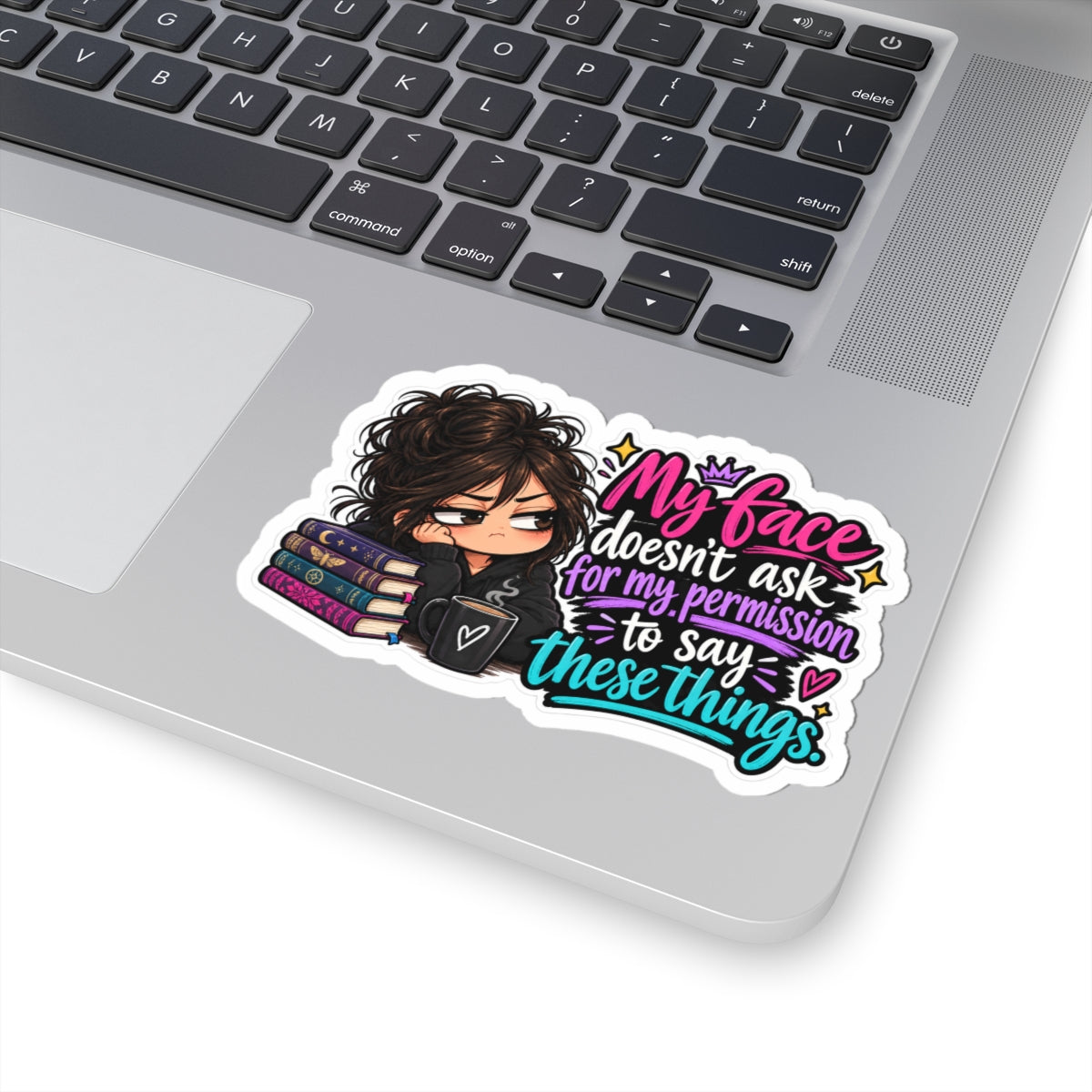 My face Kiss-Cut Stickers